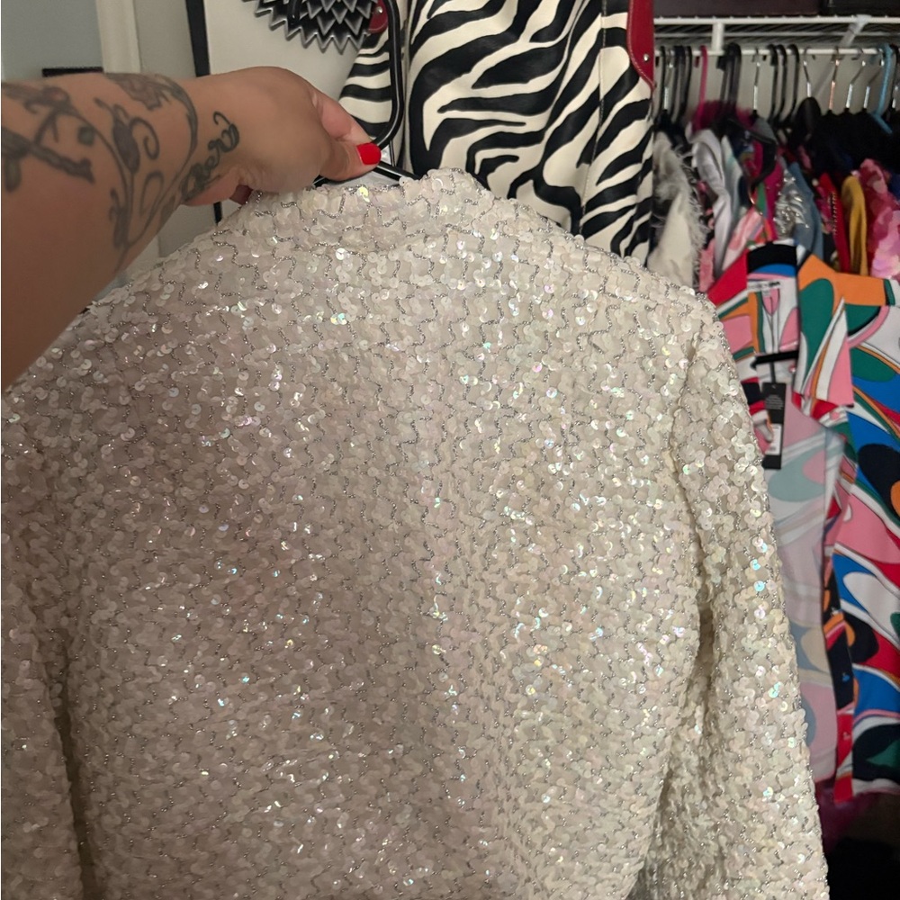 Sequin Embellished Jacket - image 2
